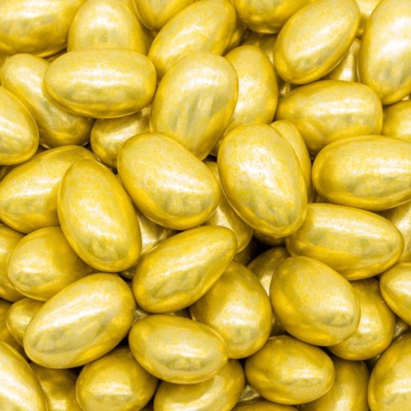 Gold Coated Sugared Almonds